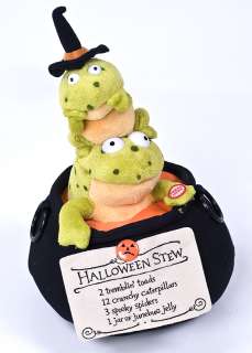   Halloween Stew SINGING ANIMATED FROGS Witches Brew Cauldron SEE VIDEO