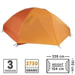  Aeros 3P Tent   3 person Terra Cotta/Pal 000 by Marmot 