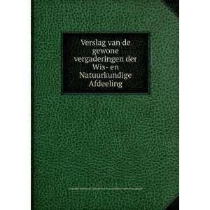   Nederlandse Akademie van Wetenschappen Afdeling Natuurkunde Books