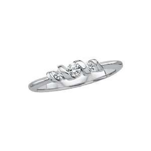   tw. Diamond Sirena Promise Ring in 10K White Gold (Size 8.5) Jewelry