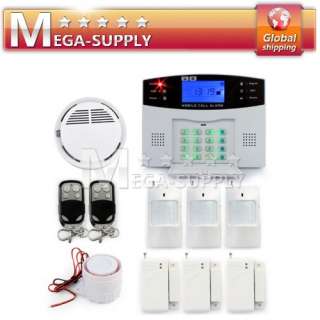 Wireless GSM SMS Home Securty Burglar Alarm System Kit
