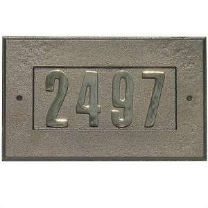  Qualarc ADD 1410 Manchester Cast Aluminum Address Plaque 