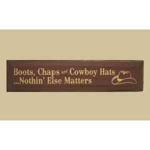   Gifts RW730BCCH Boots Chaps and Cowboy Hats Sign Patio, Lawn & Garden