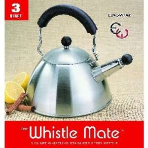  New   3 Quart Whistling Stainless Steel Tea Kettle Case 