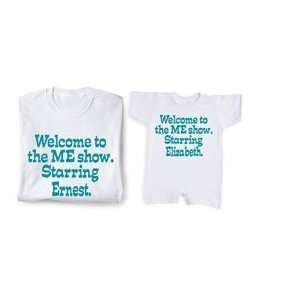    Personalized Welcome To The Me Show   Infant Snapsuit Baby
