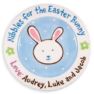  Nibbles for the Easter Bunny Personalized Plate