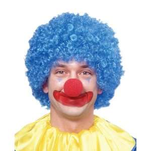  Blue Afro Clown Wig Toys & Games