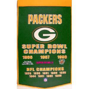  Green Bay Packers Dynasty Banner
