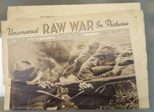   February 10, 1934 Chicago Daily News American Raw War Newspaper  