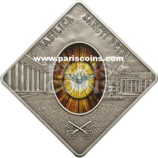   St. PETERS BASILICA 2 Oz Silver Holy Windows Only 999 pçs  