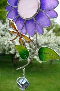 NEW DRAGONFLY IN SUNFLOWER WIND CHIMES CHIME 30.5 IN  