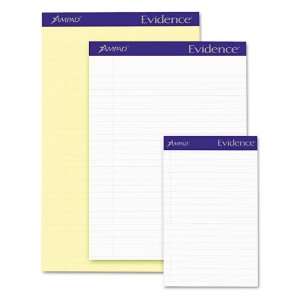 Ampad Products   Ampad   Evidence Recycled Pads, Wide Rule, Ltr, White 
