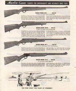 1954 MARLIN AD MODEL 88 39 A W/ PRICES  