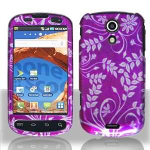  Samsung Epic 4G (Galaxy S) Purple Flower Hard Case Snap on 