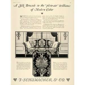  1925 Ad F Schumacher English Georgian Fabric Upholstery 