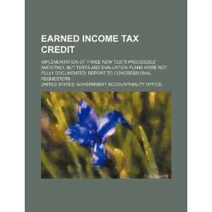  Earned income tax credit implementation of three new 
