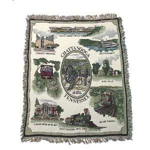  Scenic Chattanooga Tennessee Afghan Throw Blanket