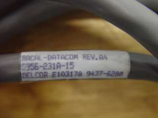 Racal Datacom Delcor Cable 5956 231A 15 E103178 9437  