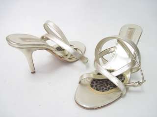 MICHAEL KORS Gold Strappy Sandals Pumps Shoes Sz 11.5  