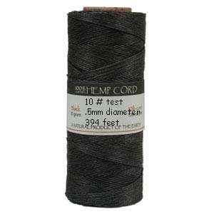 5mm BLACK HEMP CORD 394 ft Spool ~Cording~Twine~Crafts  
