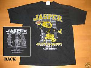 JASPER HIGH SCHOOL Wildcats large T shirt 2001 Indiana  