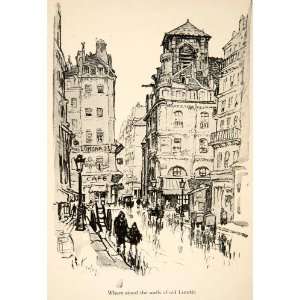  1919 Photolithograph Lutetia Paris France Cityscape Lester 