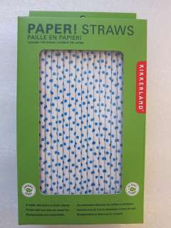 This listing is for one (1) pack of 144 Kikkerland Paper Straws.