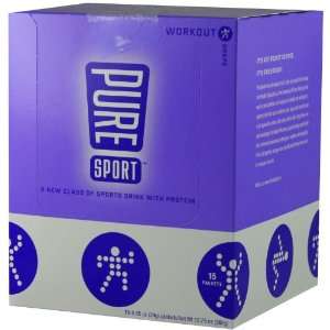  Pure Sport Workout, Grape, 15   .85 oz Packets Health 