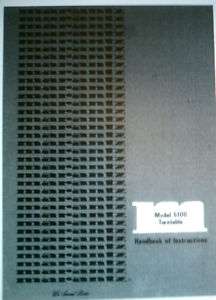 MARANTZ MODEL 6100 TURNTABLE HANDBOOK INSTRUCTION BOUND  