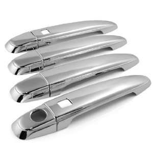 Triple Chrome Door Handle Cover Set 3M Self Adhesive with 2 Smart Key 