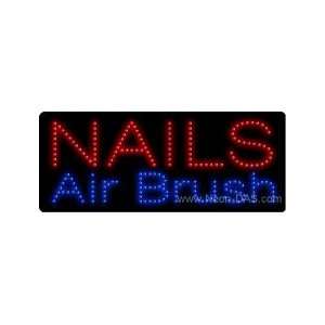  Nails Airbrush LED Sign 11 x 27