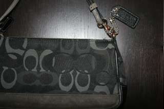 Womens 100% Authentic Coach Shoulder bag Purse Demi Handbag Black/Gray 