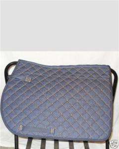 NEW ENGLISH DIAMOND QUILTED DENIUM PONY PAD, VERY DURABLE  