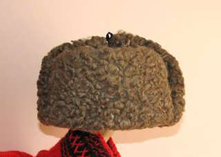 New Karakul Curly Lamb Russian Ushanka Hat Fur #6780  