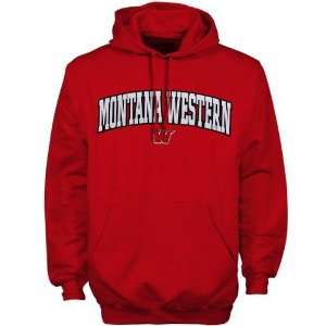  Montana Western Bulldogs Red Player Pro Arch Hoody 