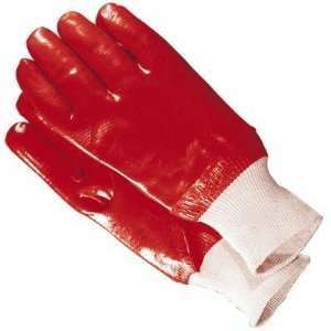 West Chester Preformed PVC Gloves with Knit Wrist   Large