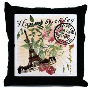   Vintage French Chic Vintage Throw Pillow by 