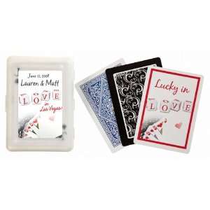 Wedding Favors Love Dice Design Vegas Theme Personalized Playing Card 