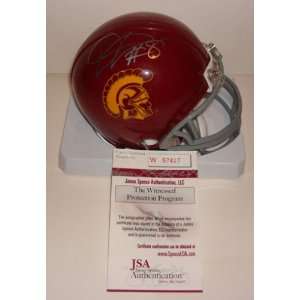  Dwayne Jarrett Autographed USC Trojans NCAA Mini Helmet 