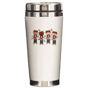  Fun Barbershop Quartet Music Ceramic Travel Mug by 