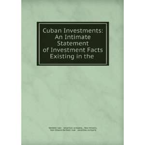  Statement of Investment Facts Existing in the . New Orleans, New 