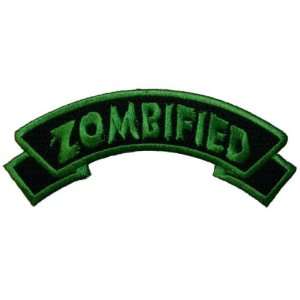  Creepy Zombie Dead Horror Gothic Iron on Patch   Zombified 