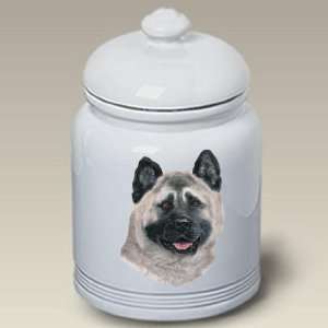 Akita Dog   Linda Picken Treat Jar