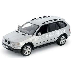  2002 BMW X5 1/18 Scale Silver Welly Toys & Games