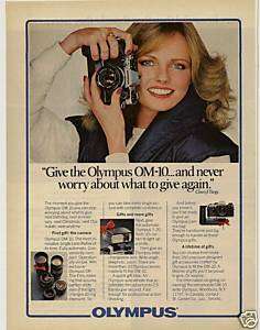 RARE 1981 Cheryl Tiegs Olympus OM 10 Camera Ad  