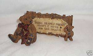 Boyds Bears Figurine Sign Bears & Hares you can trust  