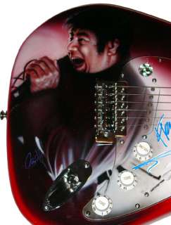 Deftones Autographed Signed Airbrush Guitar & Proof PSA DNA UACC RD 