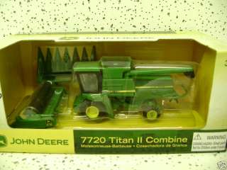 John Deere 7720 Titan 2 Combine w/ 2 heads 1/64  