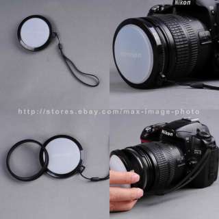 77 77mm New White Balance Lens Cap with Filter Mount WB  