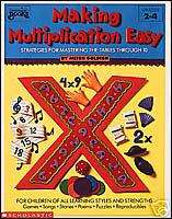 MAKING MULTIPLICATION EASY Times Tables Math Gr 2 4 NEW 9780590491402 